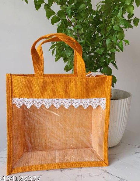 Orange Jute Bag 