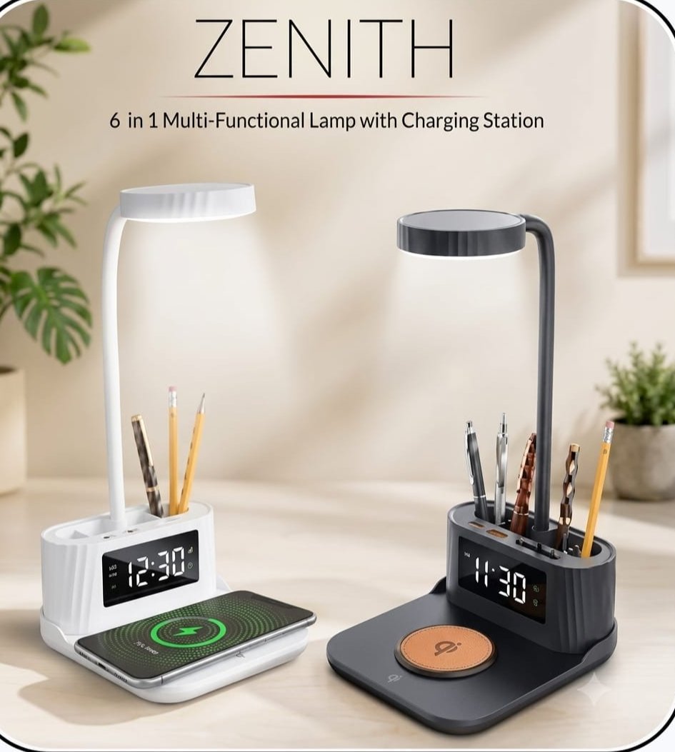 6-in-1 Multi-Functional Lamp & Charging Station